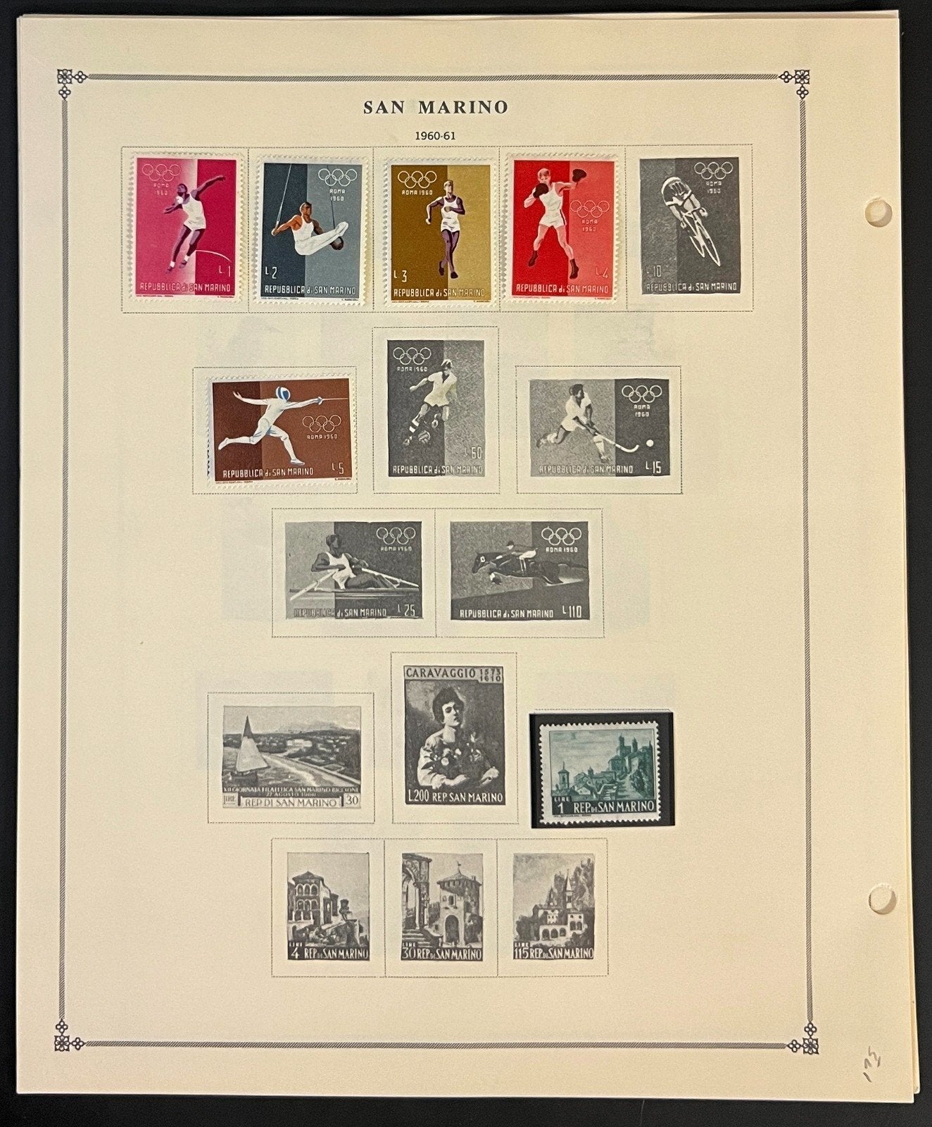 San Marino Stamp Collection Pages Mint & Used 1941-1976 ZAYIX