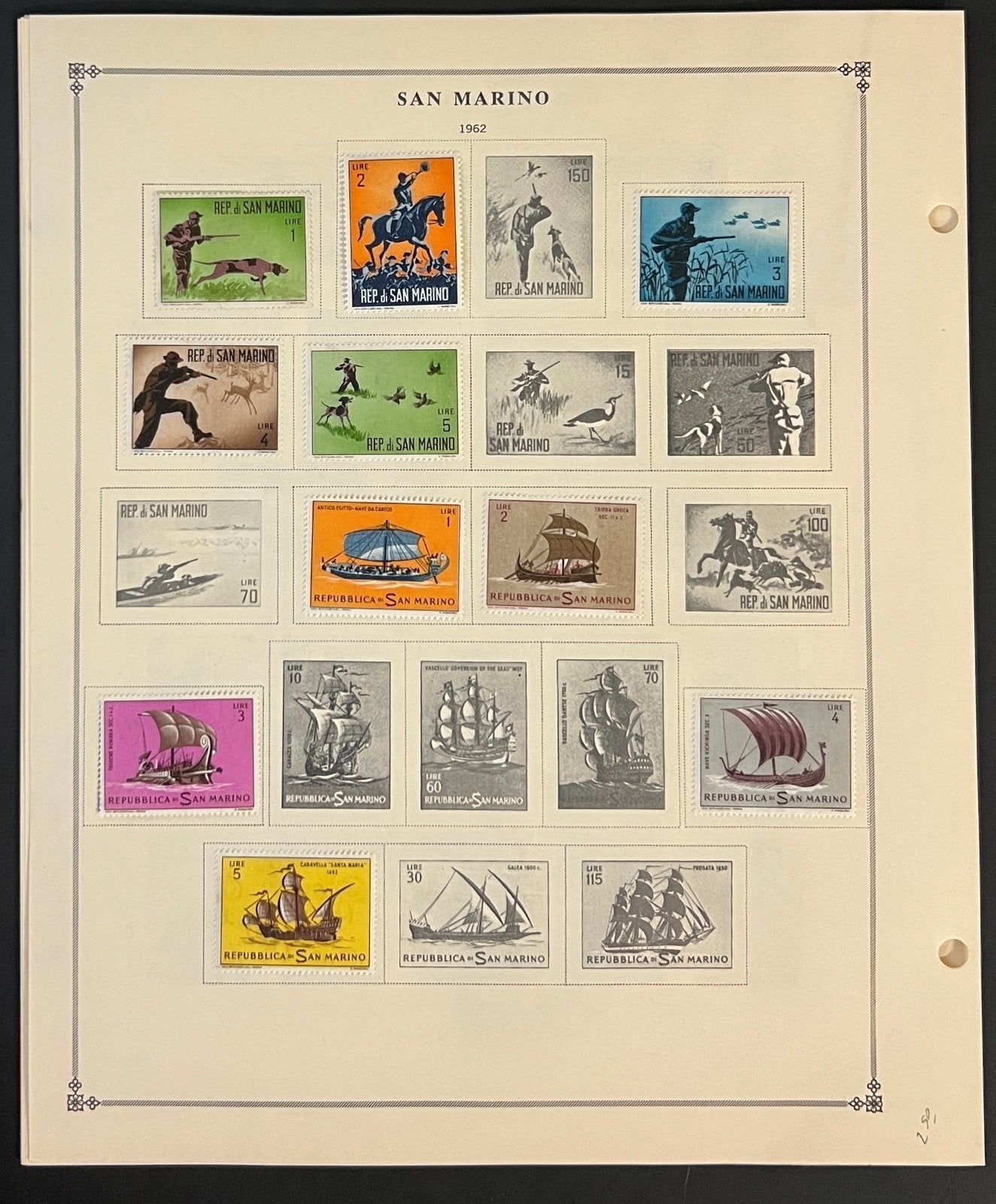 San Marino Stamp Collection Pages Mint & Used 1941-1976 ZAYIX