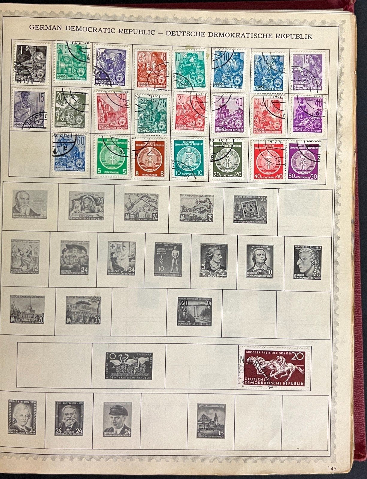 World Wide Postage Stamp Collection Album Hundreds of Stamps Used ZAYIX