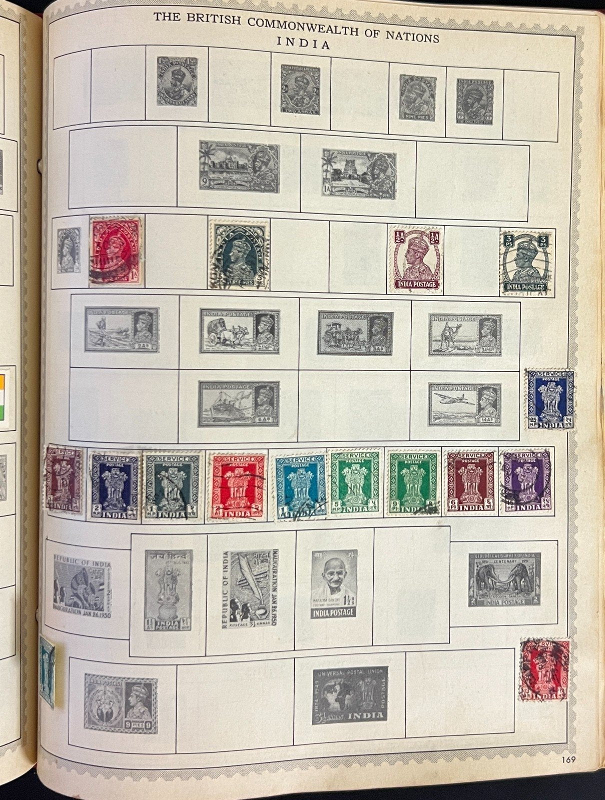 World Wide Postage Stamp Collection Album Hundreds of Stamps Used ZAYIX