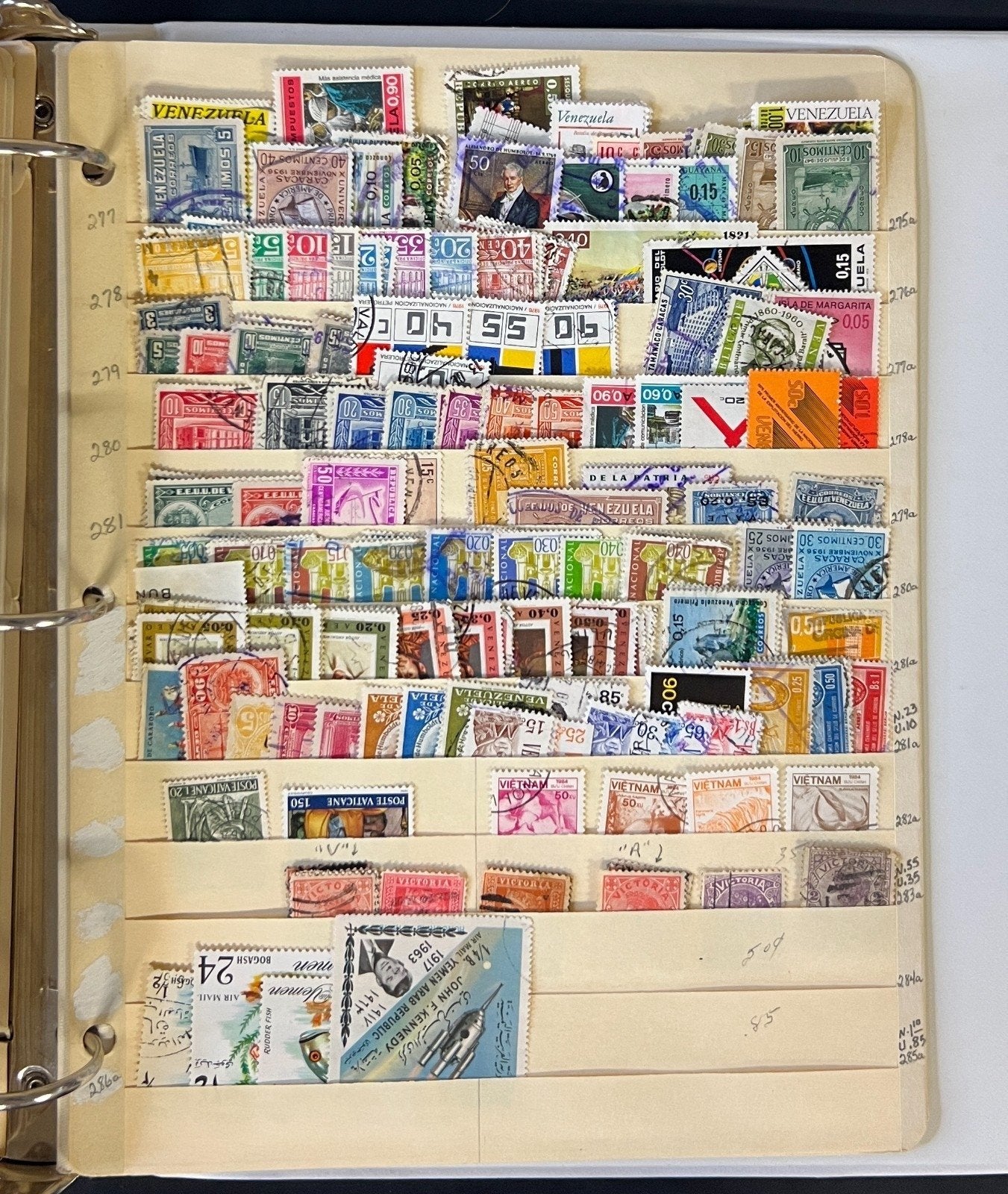 World Wide Stamp Collection 26 Stock Pages Used Thousands of Stamps ZAYIX