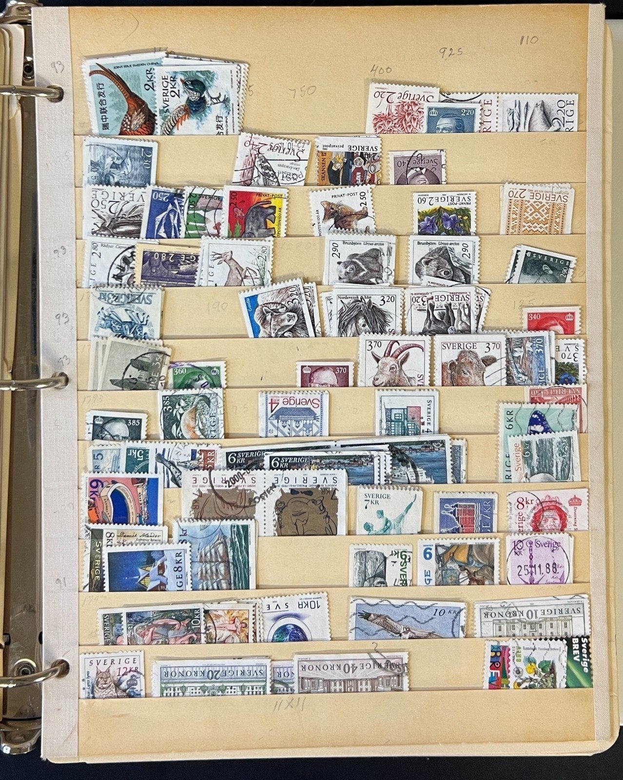 World Wide Stamp Collection 26 Stock Pages Used Thousands of Stamps ZAYIX