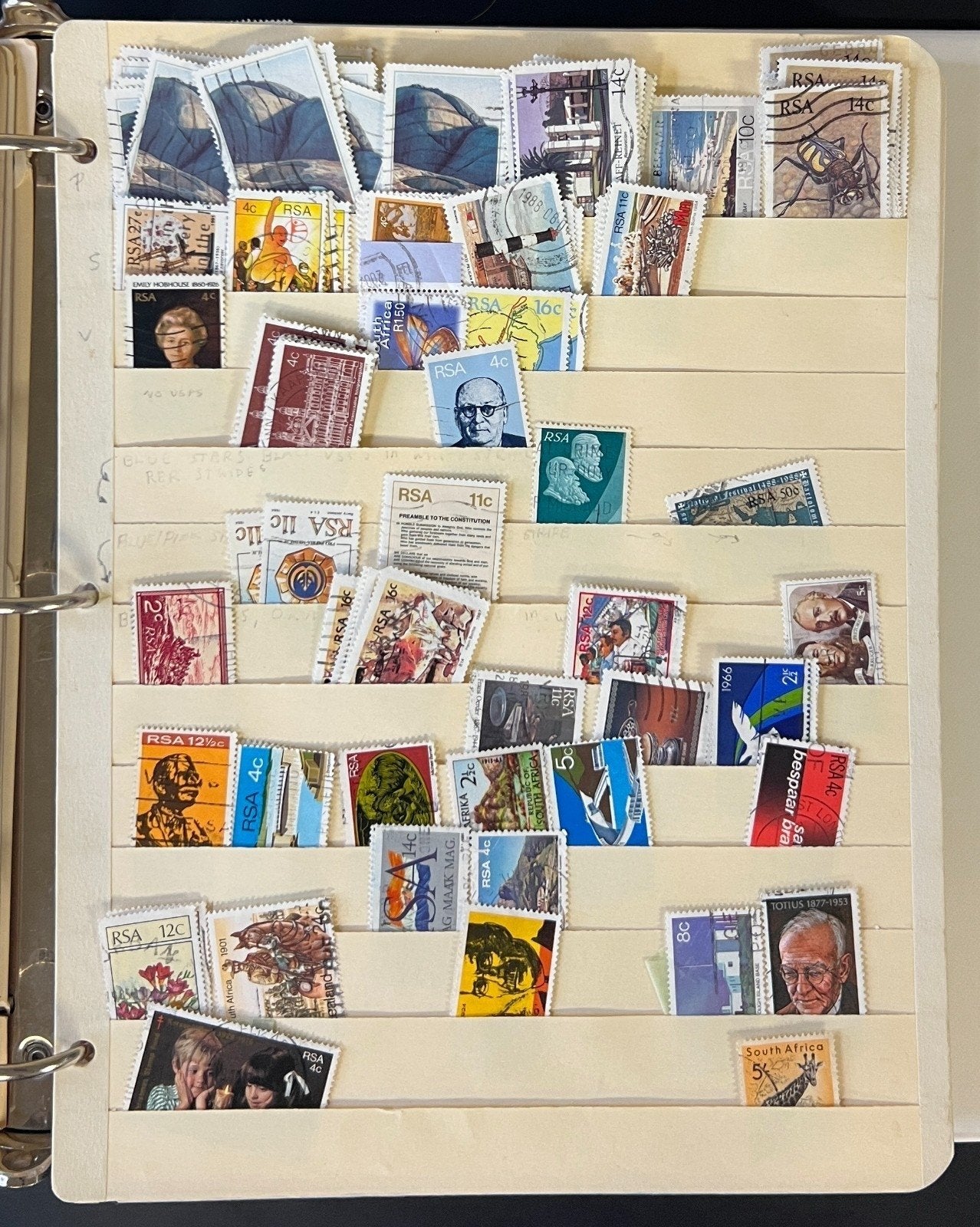 World Wide Stamp Collection 26 Stock Pages Used Thousands of Stamps ZAYIX