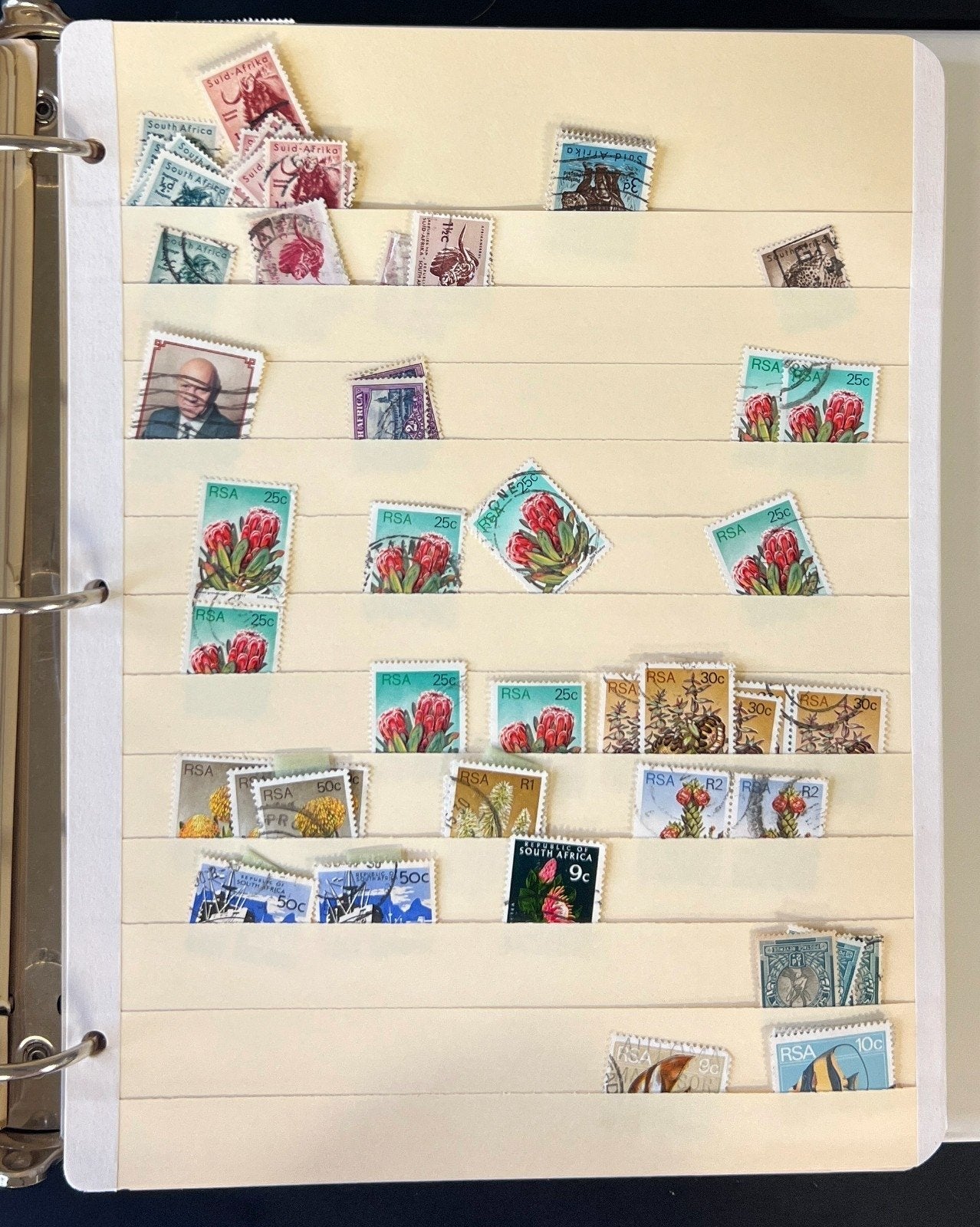 World Wide Stamp Collection 26 Stock Pages Used Thousands of Stamps ZAYIX