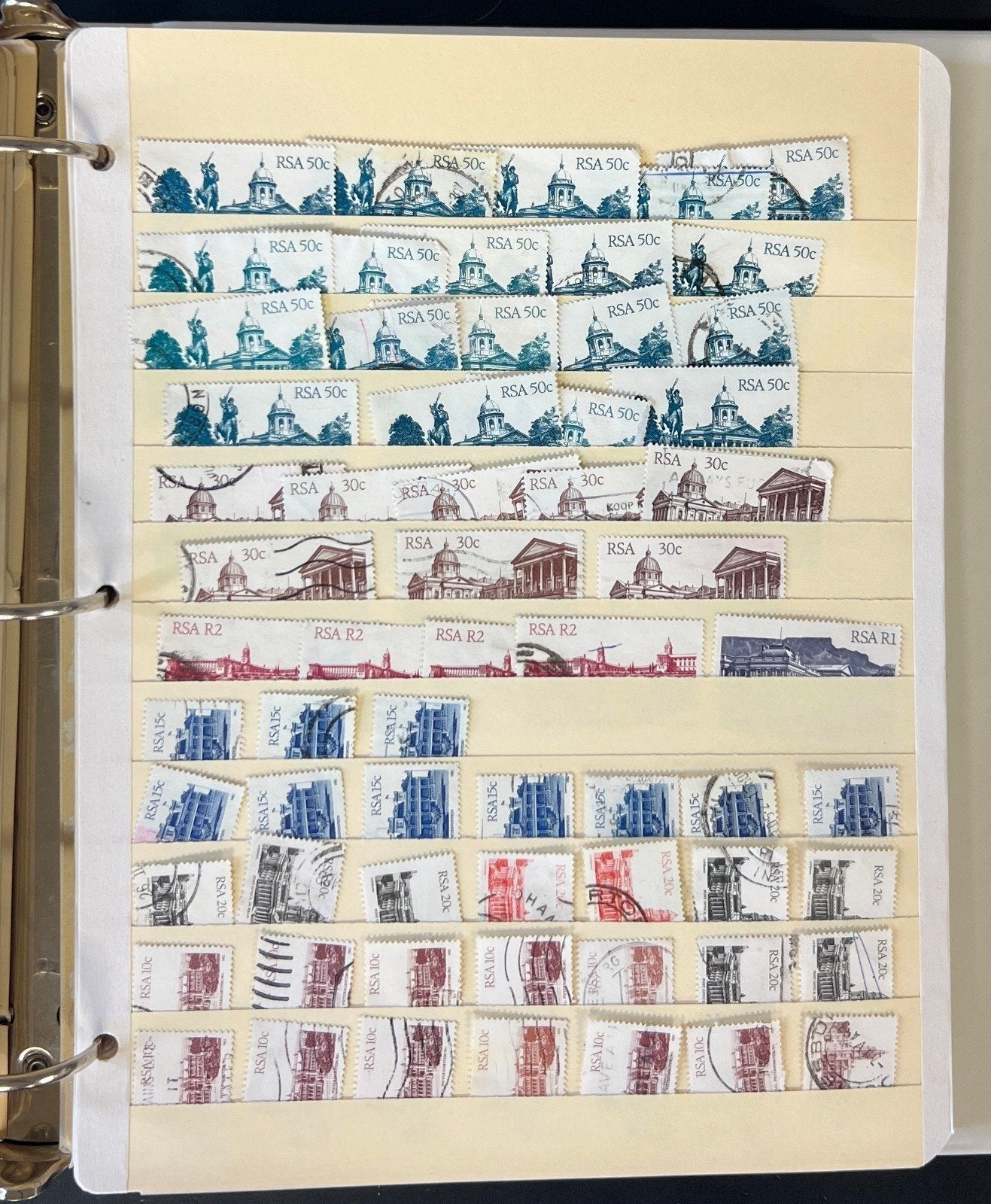 World Wide Stamp Collection 26 Stock Pages Used Thousands of Stamps ZAYIX
