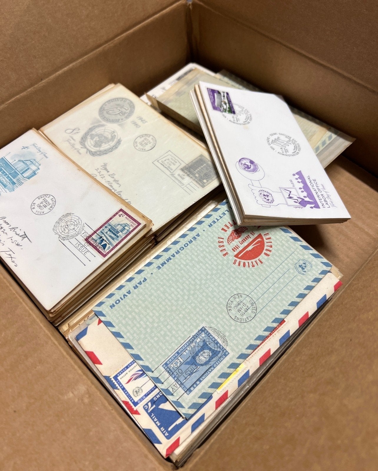 United Nations First Day Cover Collection 250+ Covers FDC 1950s-1970s ZAYIX