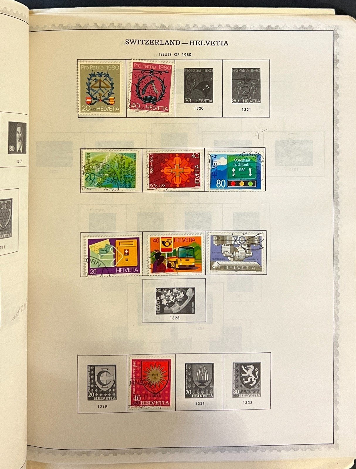 Switzerland Stamp Collection Pages Used 1953-1981 ZAYIX