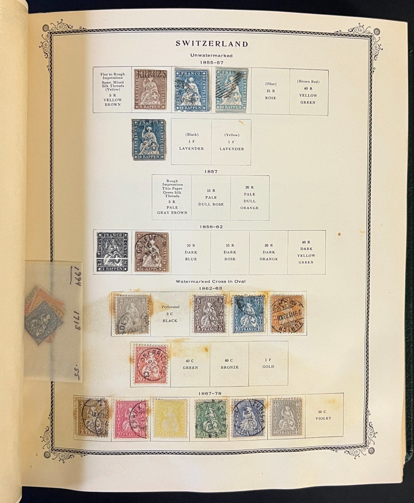 Switzerland Stamp Collection Scott Specialty Album Mint & Used 1843-1990 ZAYIX