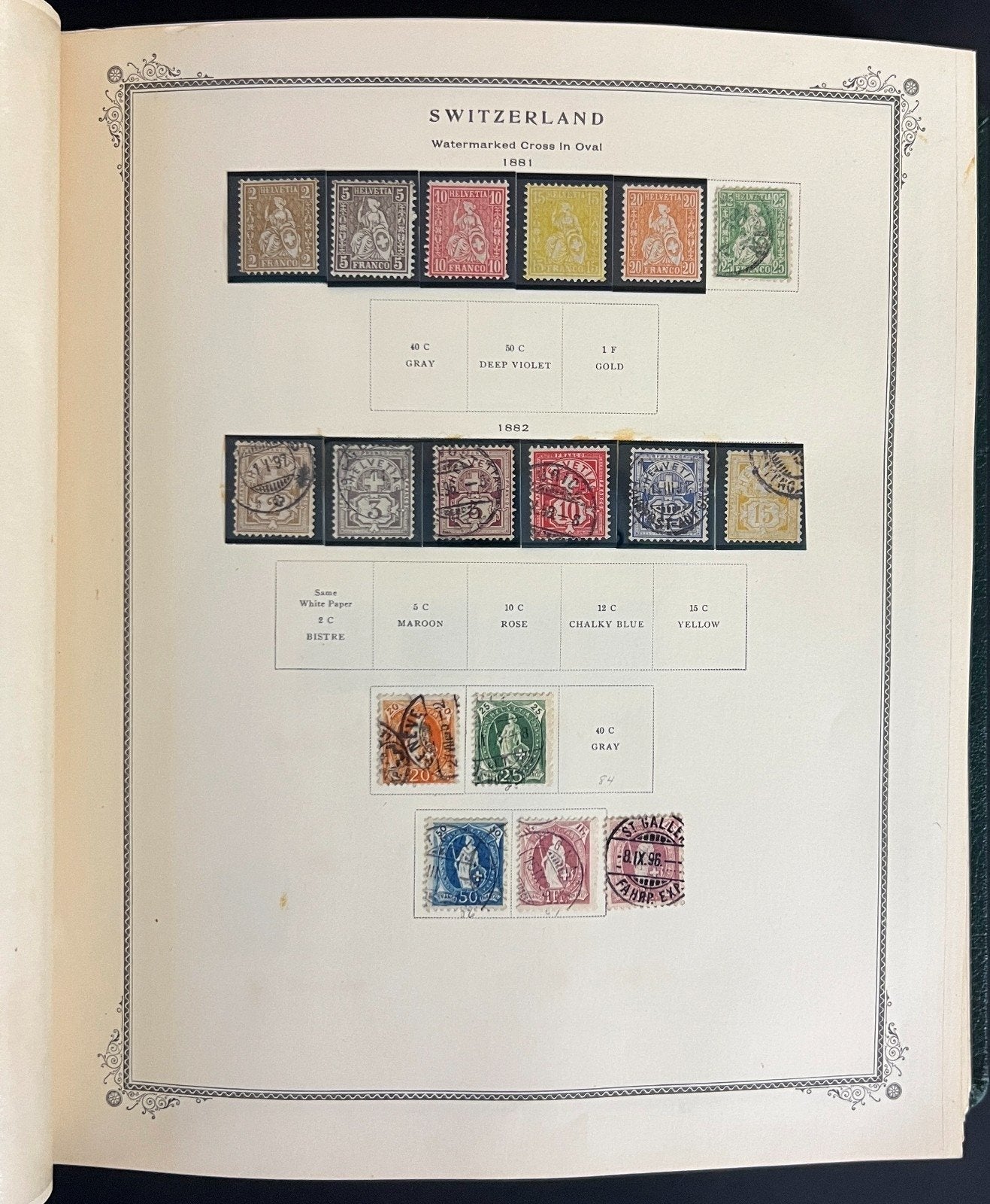 Switzerland Stamp Collection Scott Specialty Album Mint & Used 1843-1990 ZAYIX