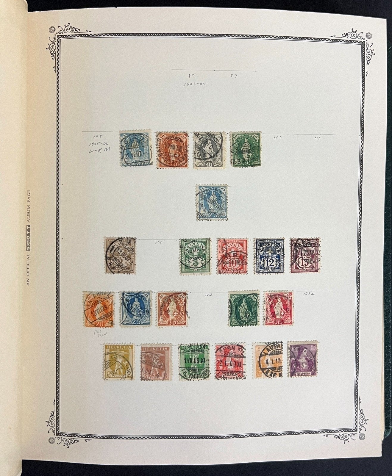 Switzerland Stamp Collection Scott Specialty Album Mint & Used 1843-1990 ZAYIX