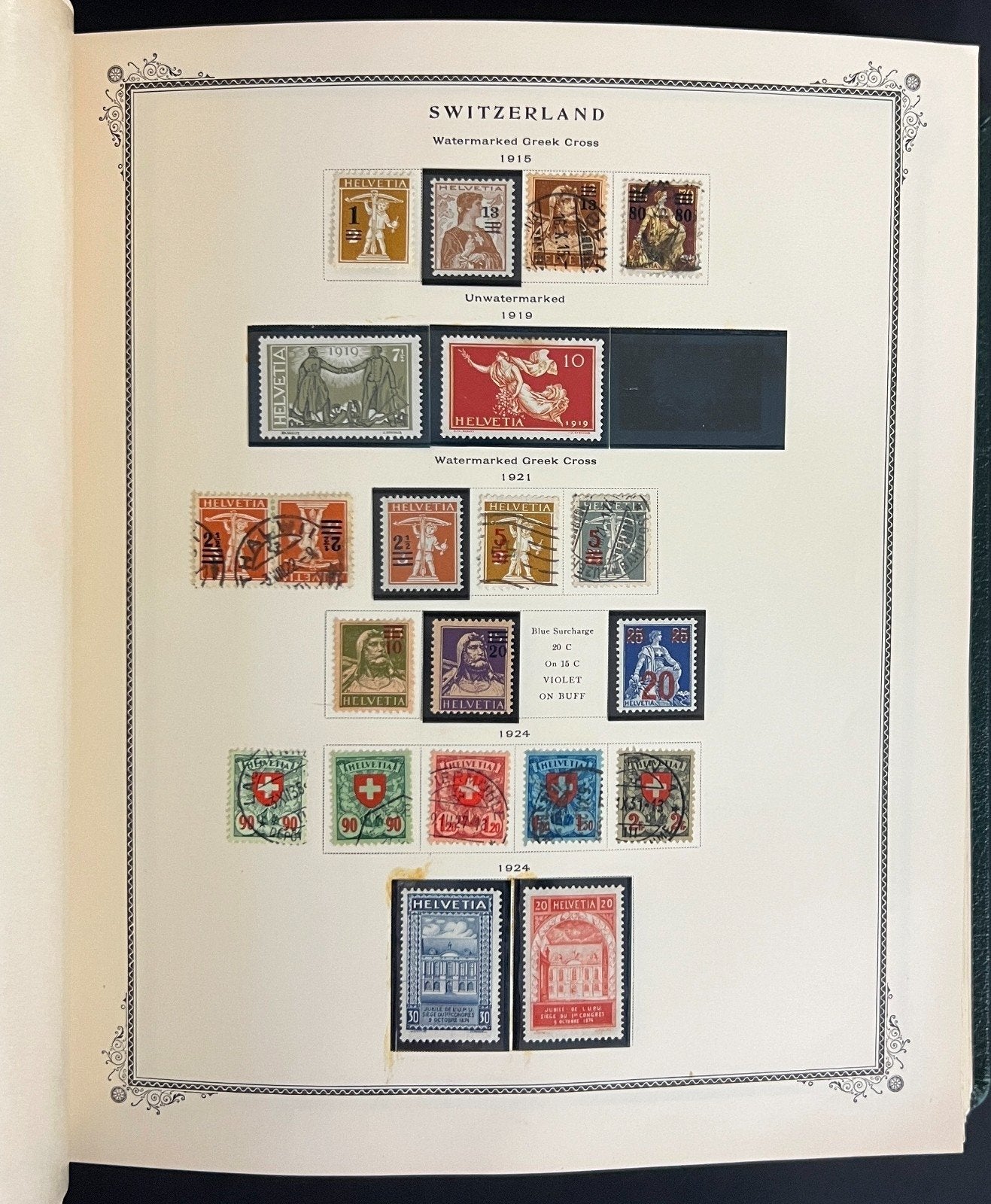 Switzerland Stamp Collection Scott Specialty Album Mint & Used 1843-1990 ZAYIX