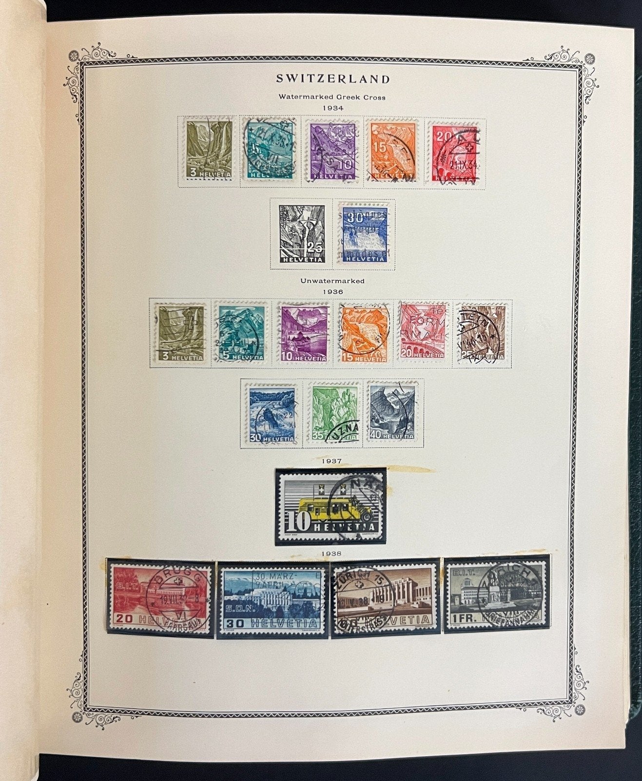 Switzerland Stamp Collection Scott Specialty Album Mint & Used 1843-1990 ZAYIX