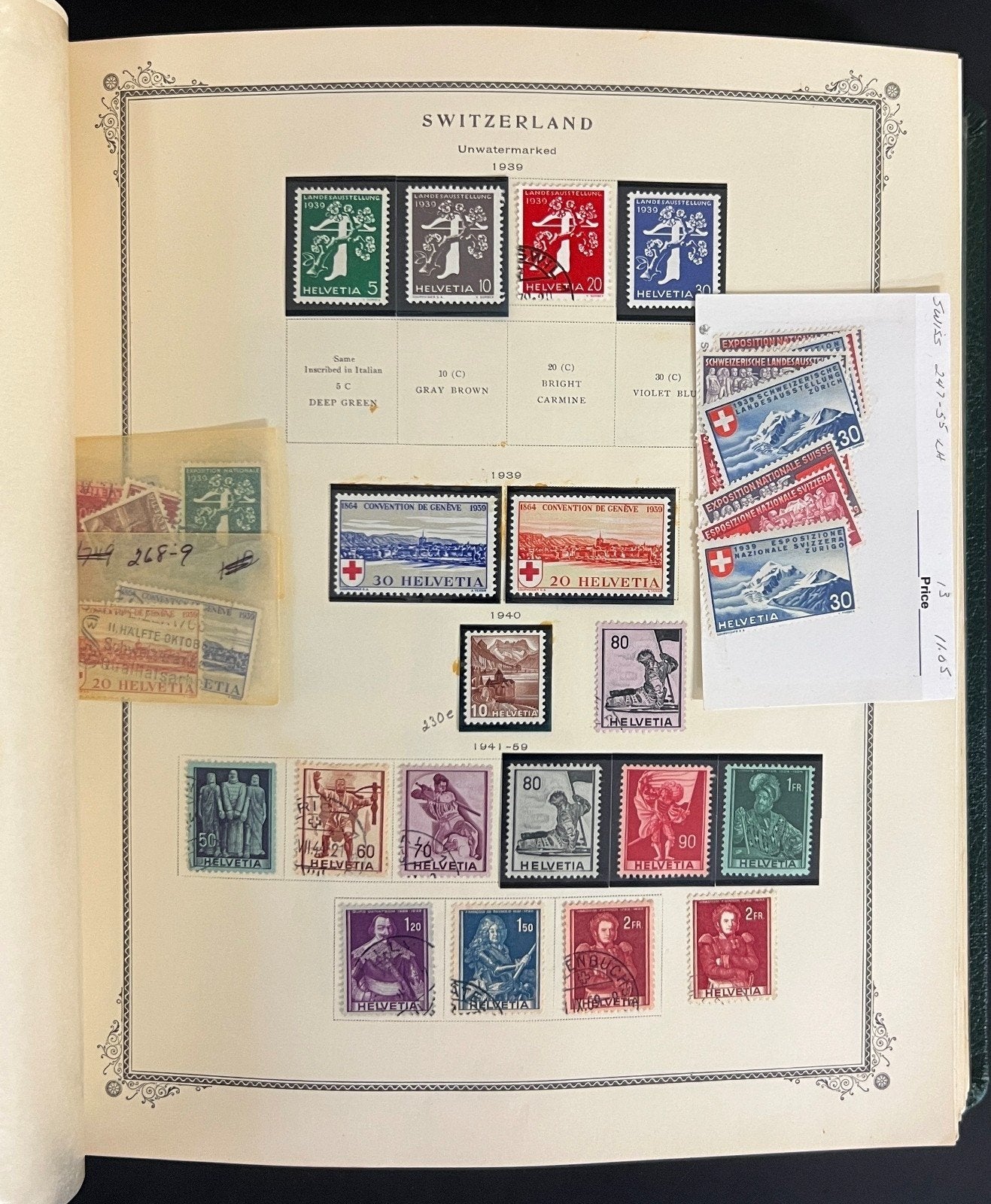 Switzerland Stamp Collection Scott Specialty Album Mint & Used 1843-1990 ZAYIX