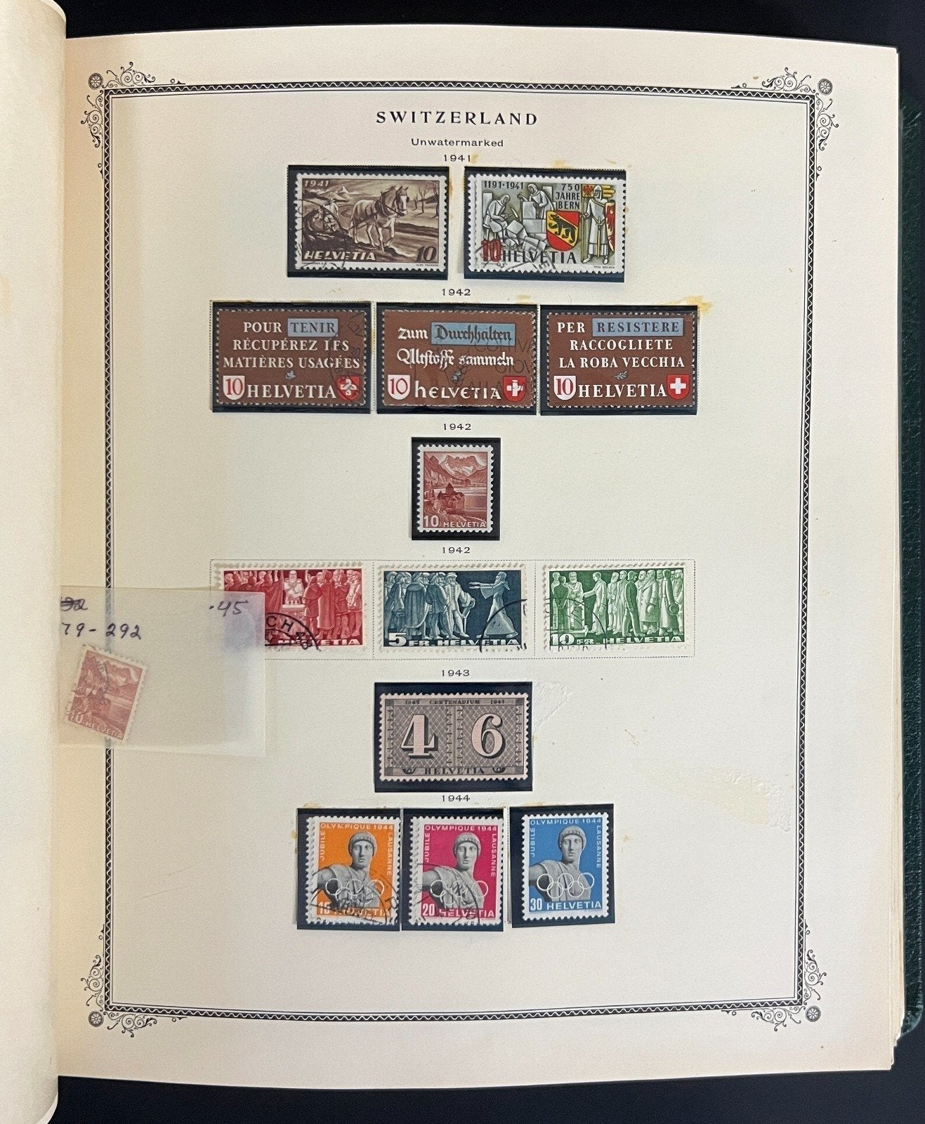 Switzerland Stamp Collection Scott Specialty Album Mint & Used 1843-1990 ZAYIX