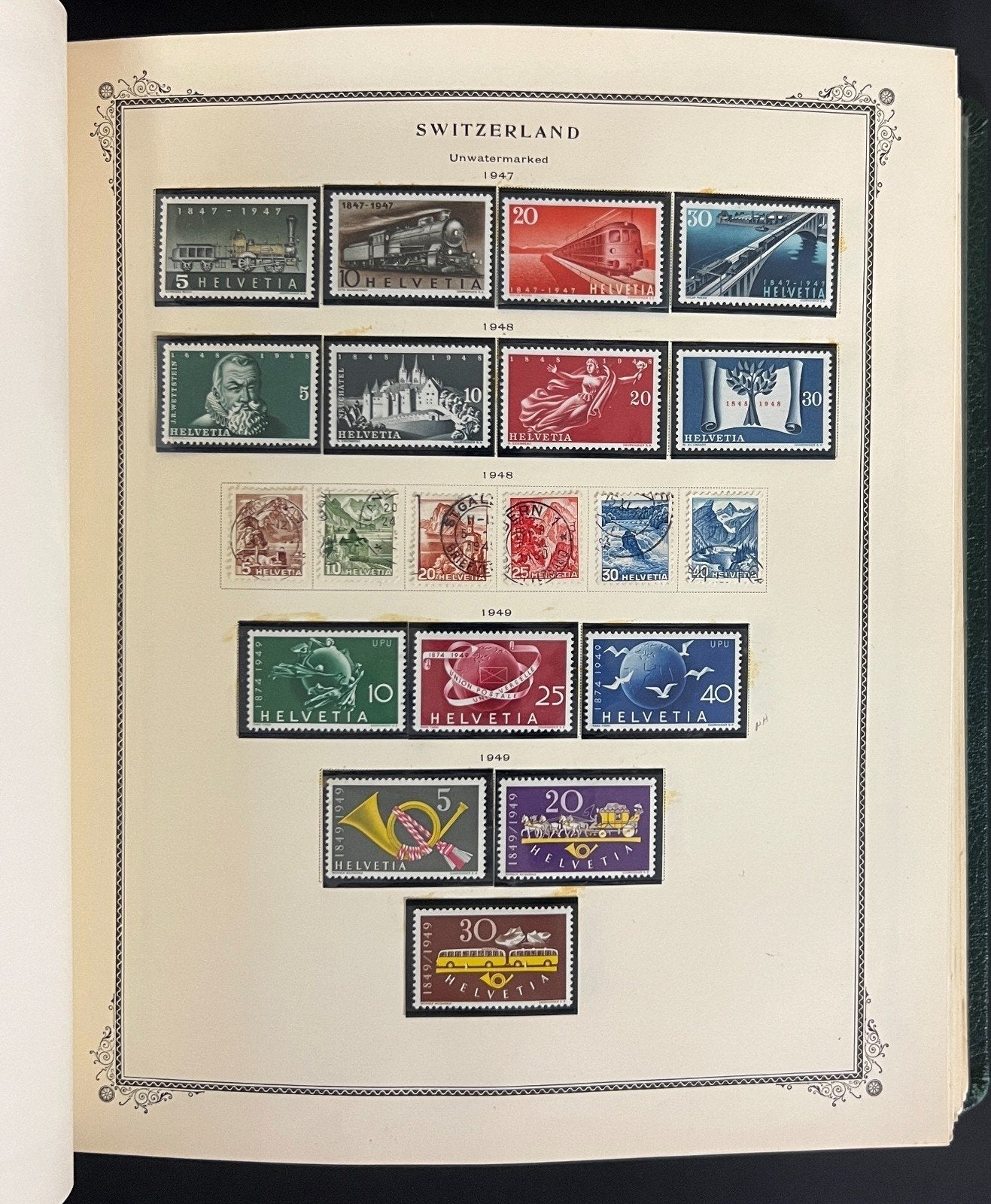 Switzerland Stamp Collection Scott Specialty Album Mint & Used 1843-1990 ZAYIX