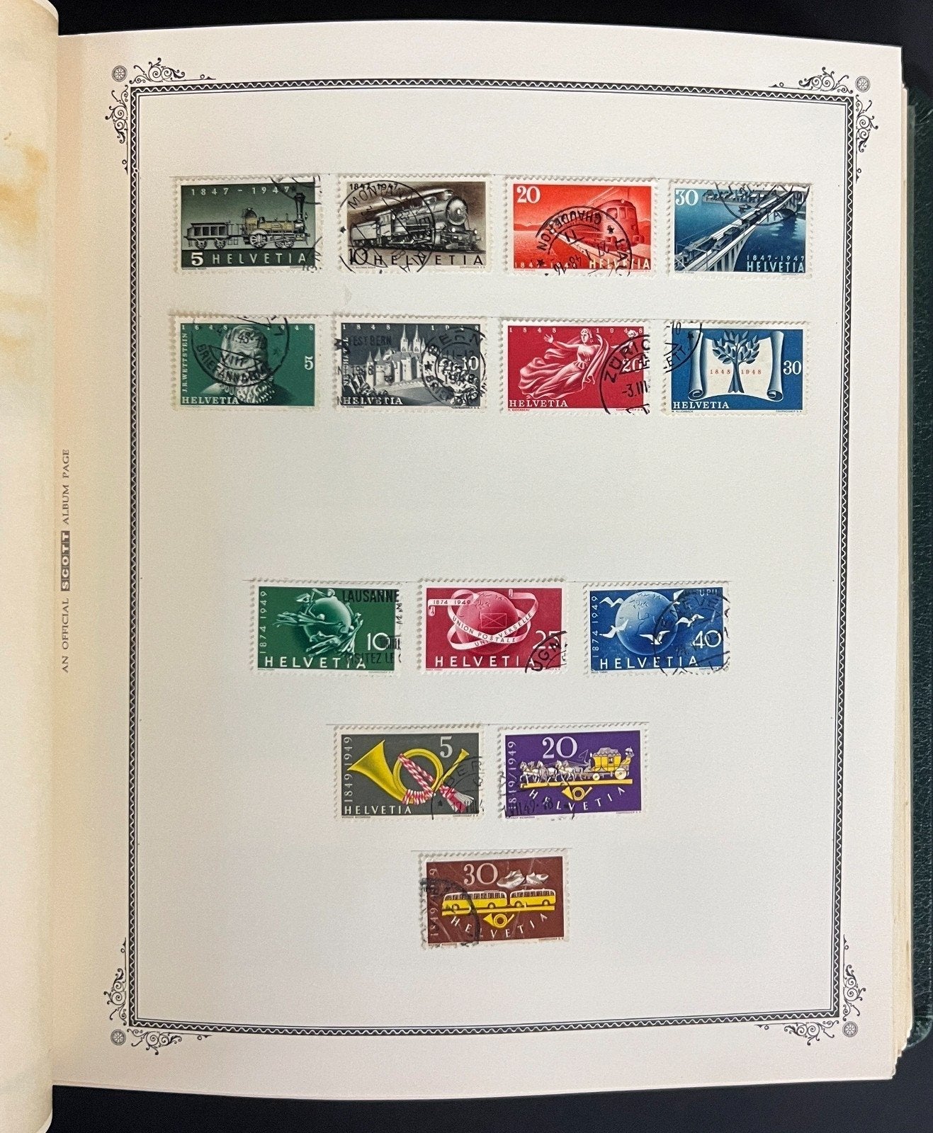 Switzerland Stamp Collection Scott Specialty Album Mint & Used 1843-1990 ZAYIX