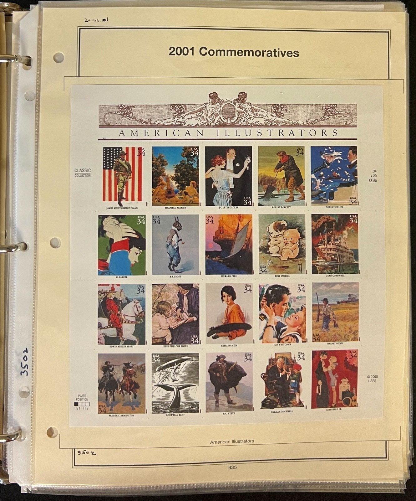 United States Stamp Collection Mystic Album 1200 Stamps 2000-2006 ZAYIX