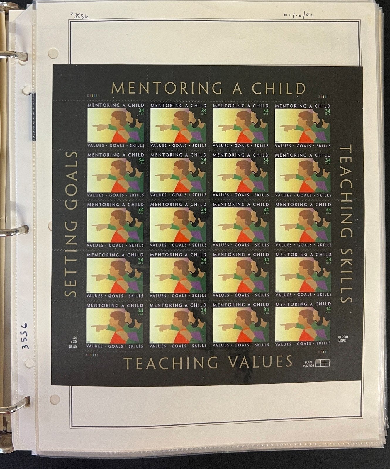 United States Stamp Collection Mystic Album 1200 Stamps 2000-2006 ZAYIX