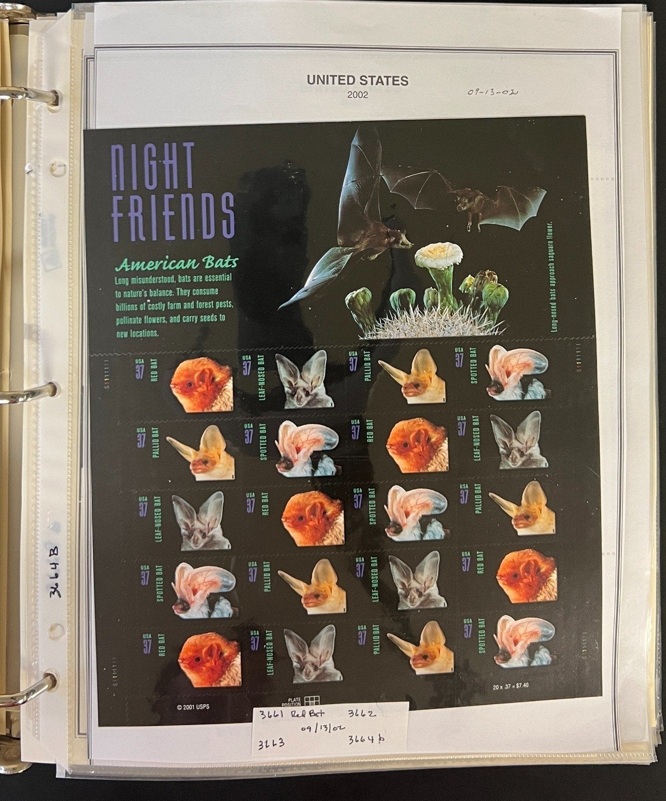 United States Stamp Collection Mystic Album 1200 Stamps 2000-2006 ZAYIX