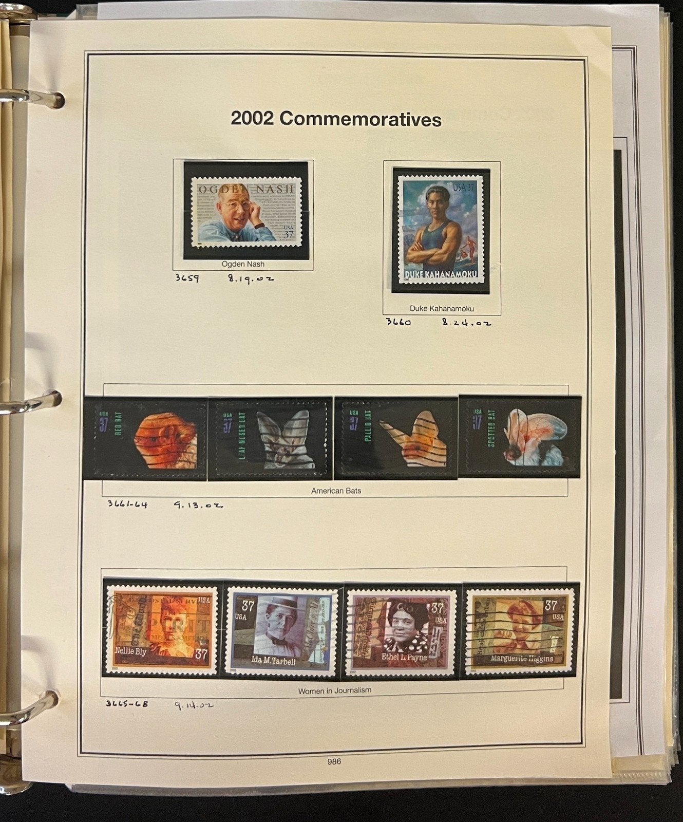 United States Stamp Collection Mystic Album 1200 Stamps 2000-2006 ZAYIX