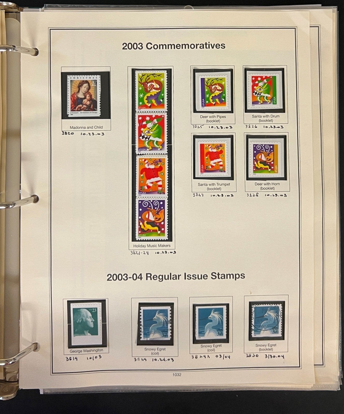 United States Stamp Collection Mystic Album 1200 Stamps 2000-2006 ZAYIX