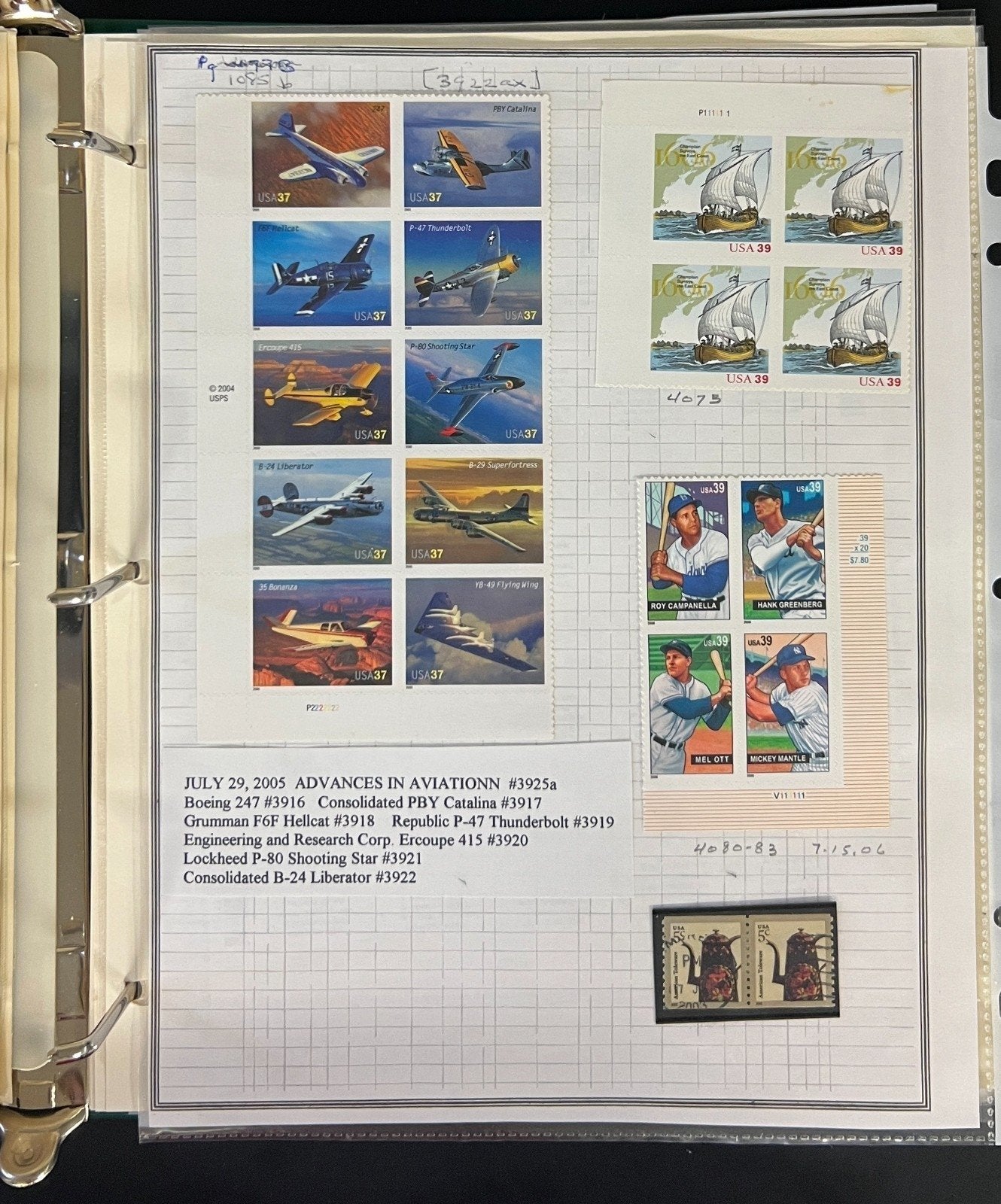 United States Stamp Collection Mystic Album 1200 Stamps 2000-2006 ZAYIX