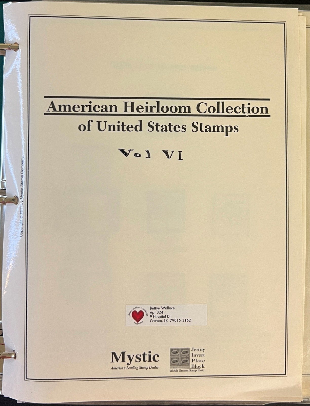 United States Stamp Collection Mystic Album 1100 Stamps 2006-2013 ZAYIX