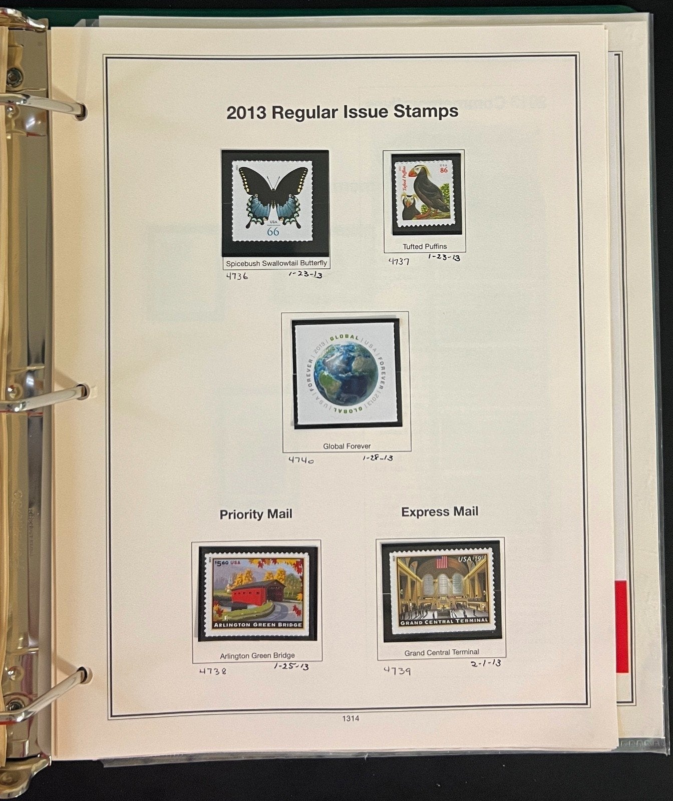 United States Stamp Collection Mystic Album 1100 Stamps 2006-2013 ZAYIX