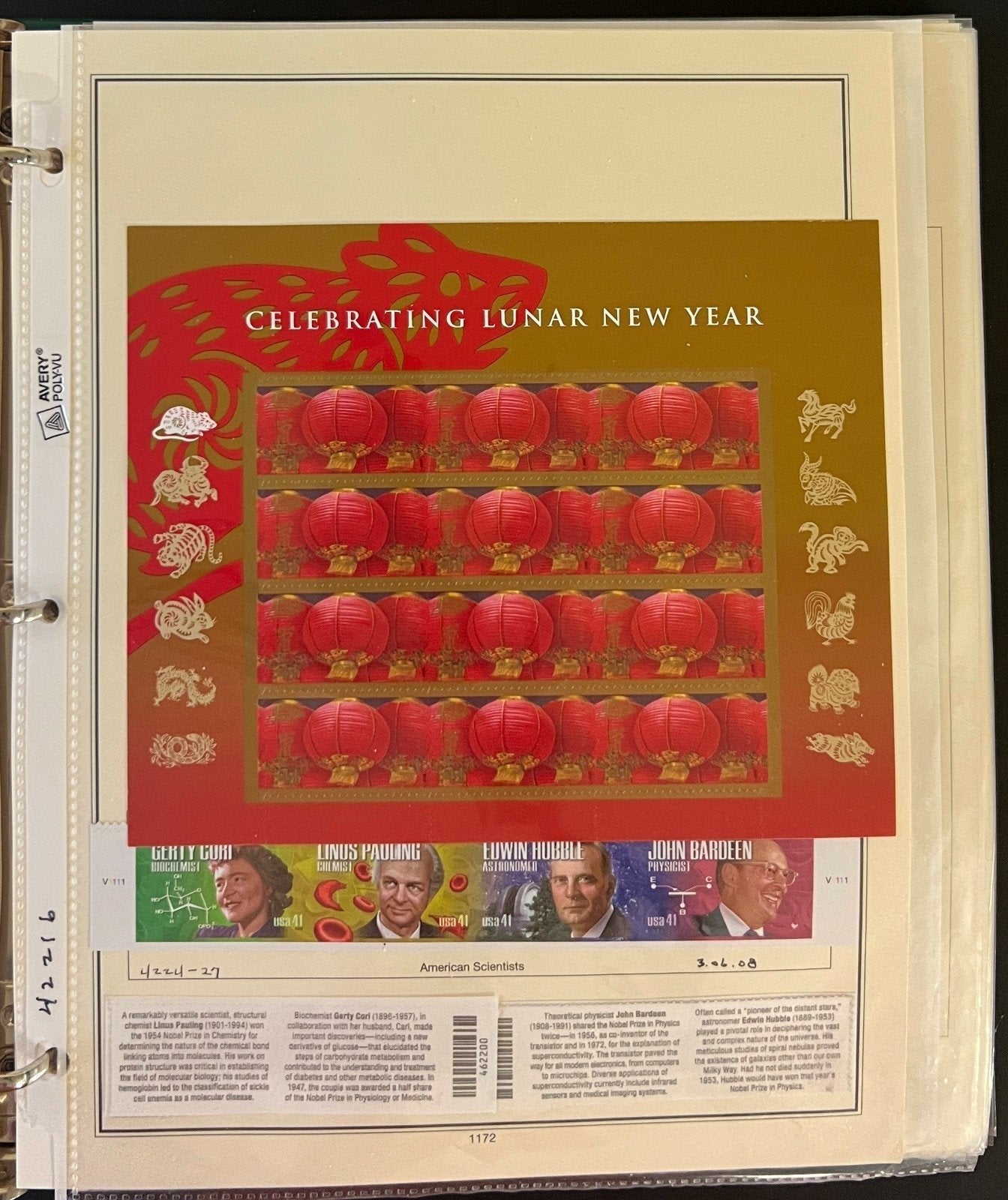United States Stamp Collection Mystic Album 1100 Stamps 2006-2013 ZAYIX