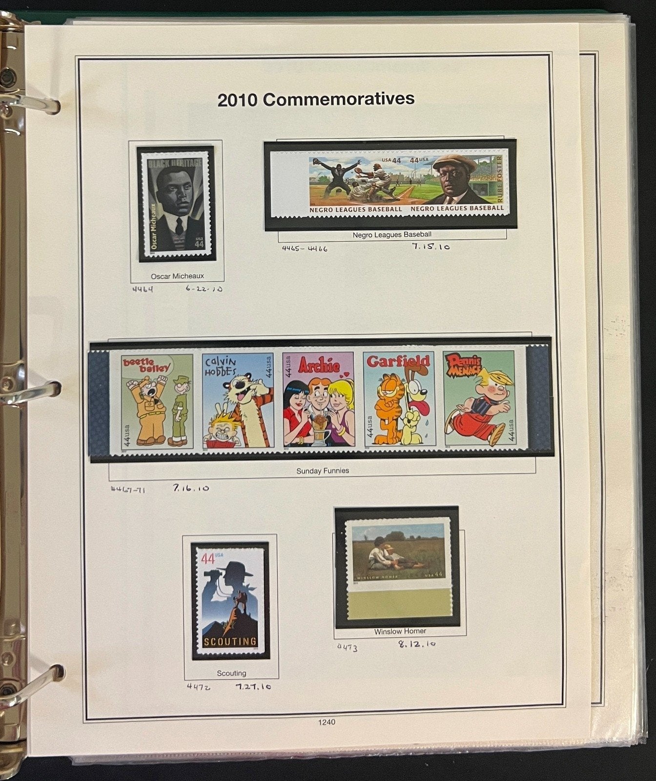 United States Stamp Collection Mystic Album 1100 Stamps 2006-2013 ZAYIX
