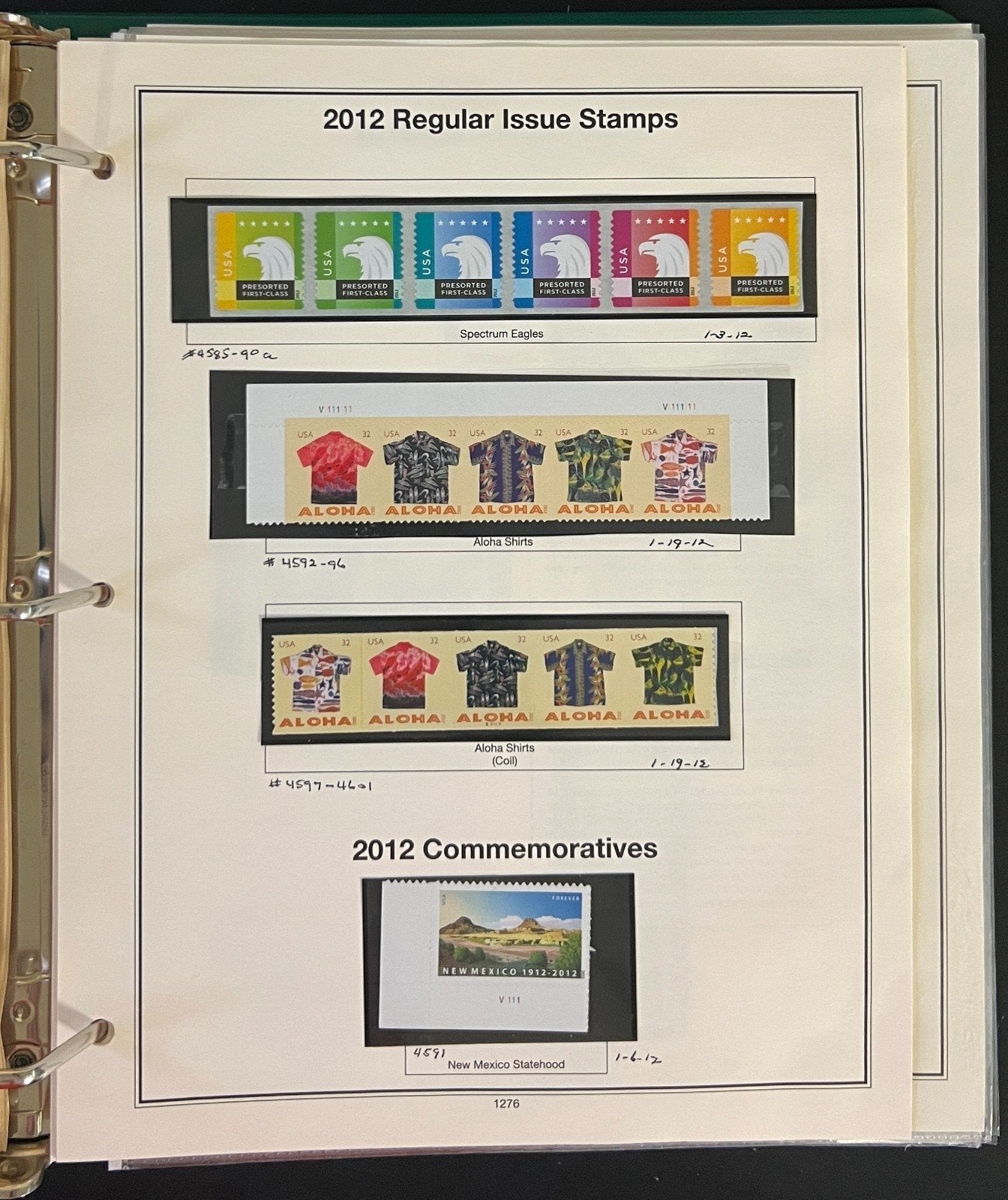 United States Stamp Collection Mystic Album 1100 Stamps 2006-2013 ZAYIX