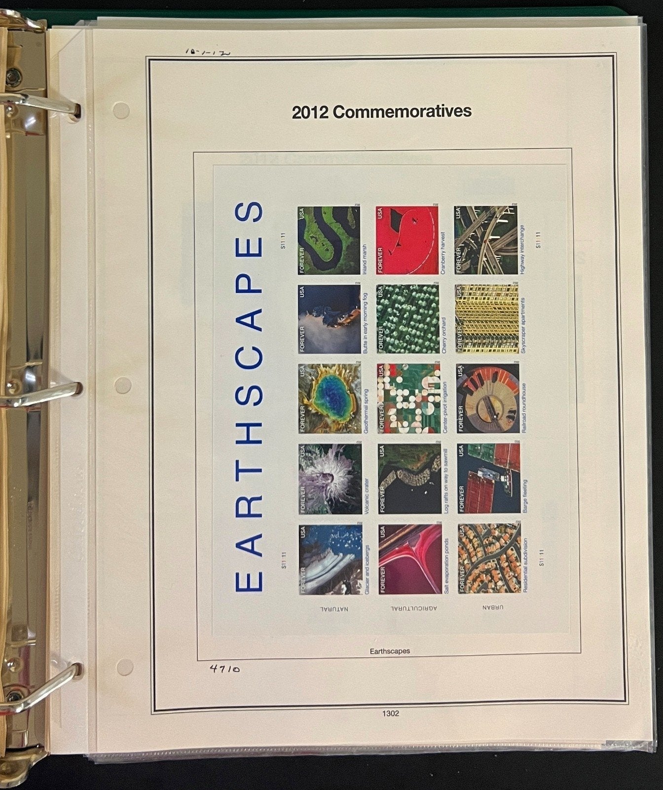 United States Stamp Collection Mystic Album 1100 Stamps 2006-2013 ZAYIX