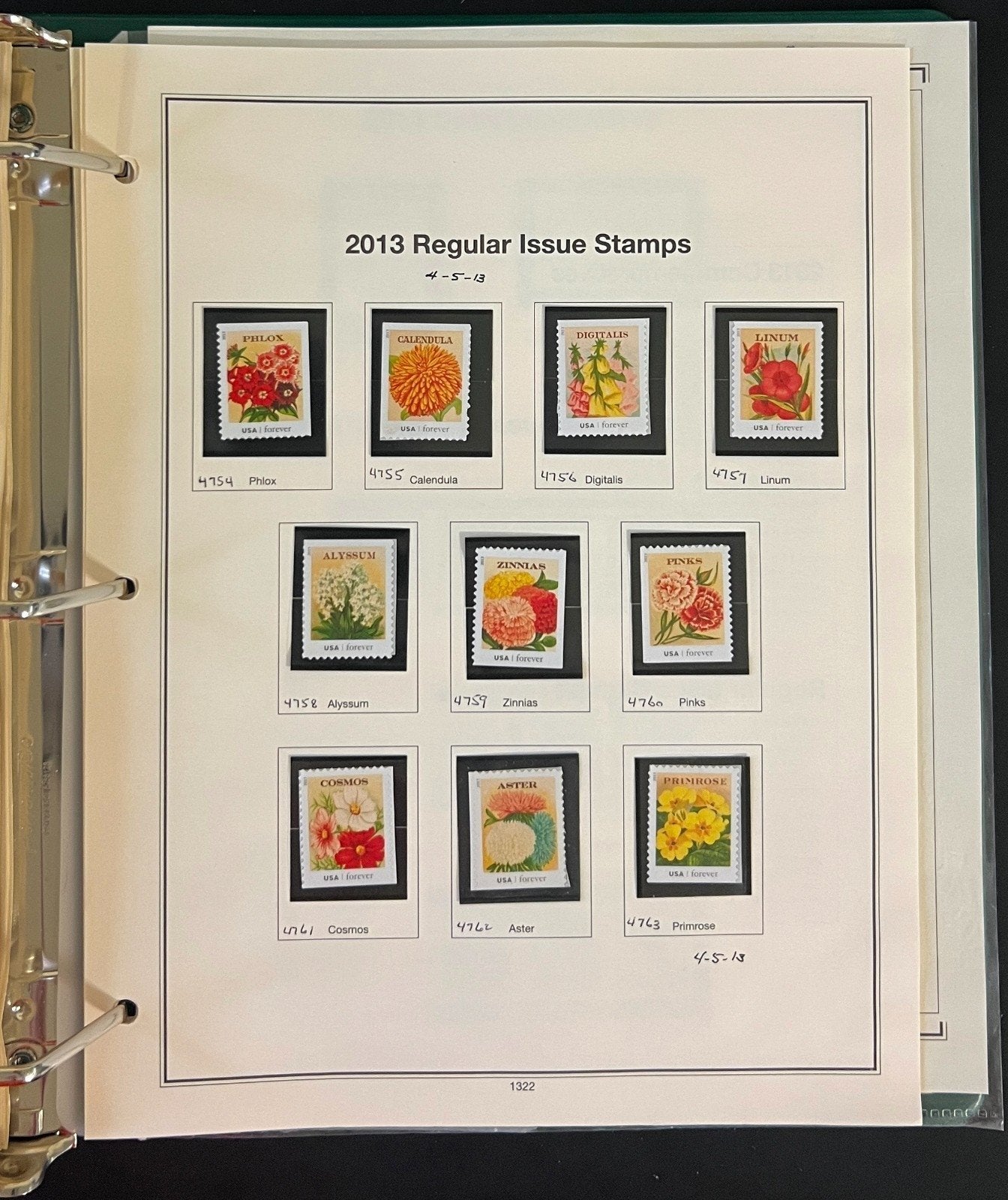 United States Stamp Collection Mystic Album 1100 Stamps 2006-2013 ZAYIX