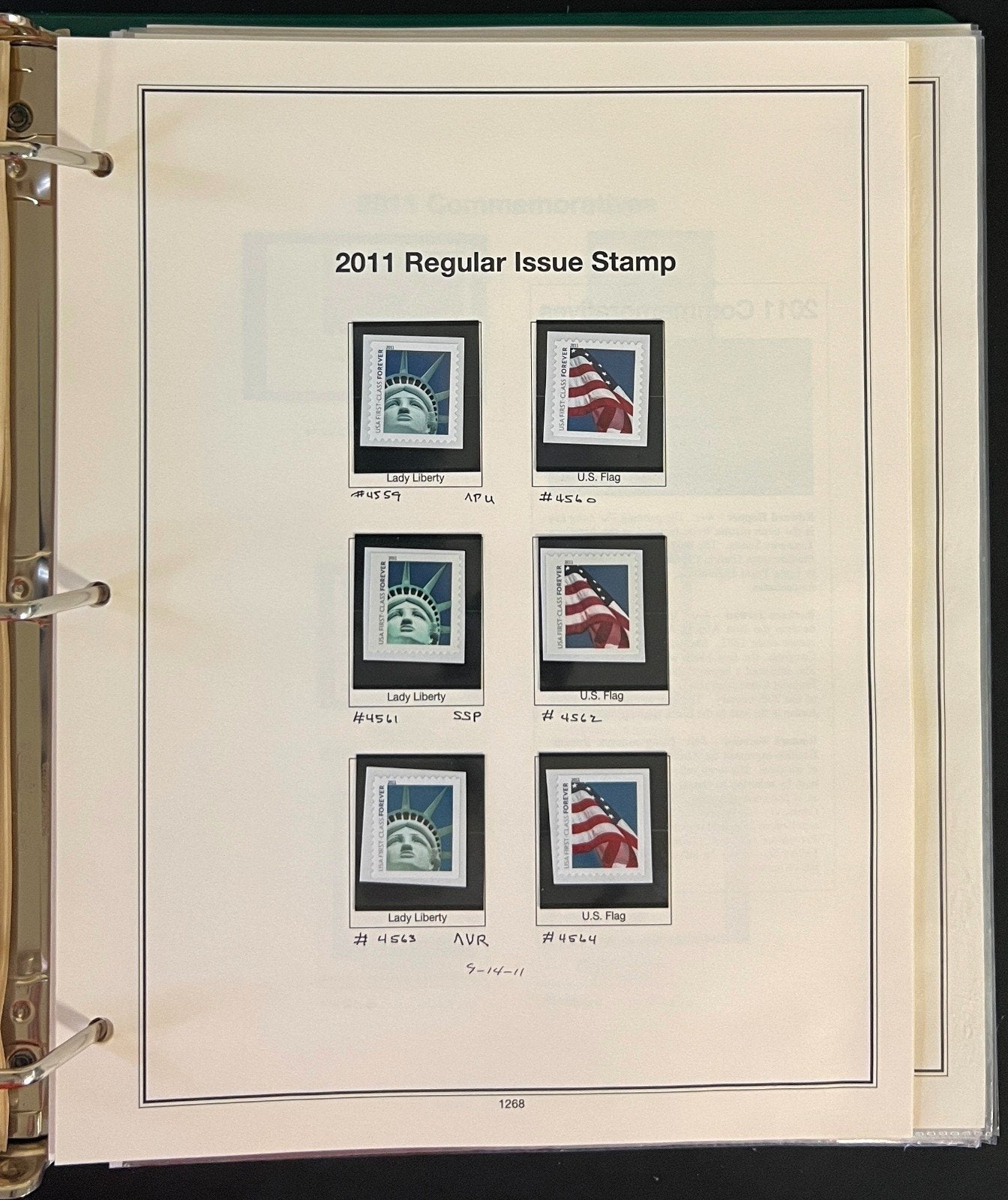 United States Stamp Collection Mystic Album 1100 Stamps 2006-2013 ZAYIX