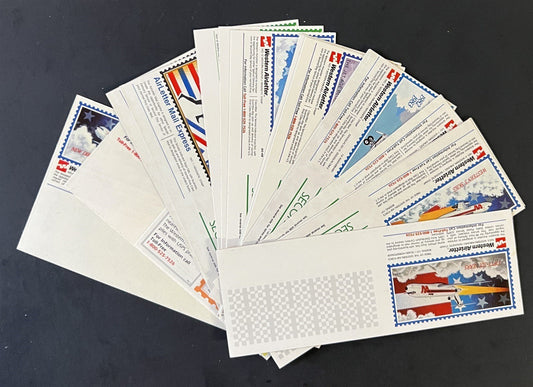 Western and Burlington Airletter, AirExpress Mail Express Stamp Collection ZAYIX