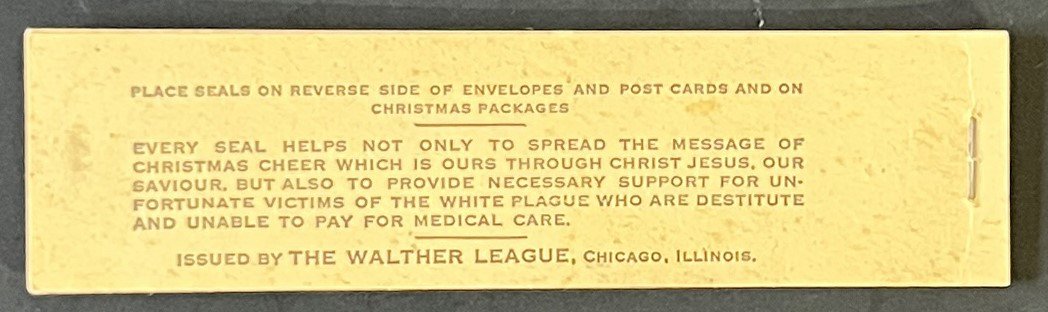 Christmas Seals Rare 1941 Lutheran Sanatorium Complete Booklet ZAYIX