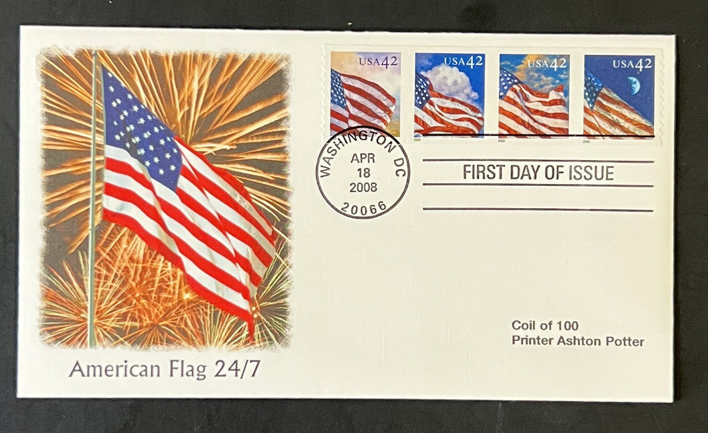 US FDC Collection Tropical Fruit American Flag 24/7 Coil Fleetwood Cachet ZAYIX