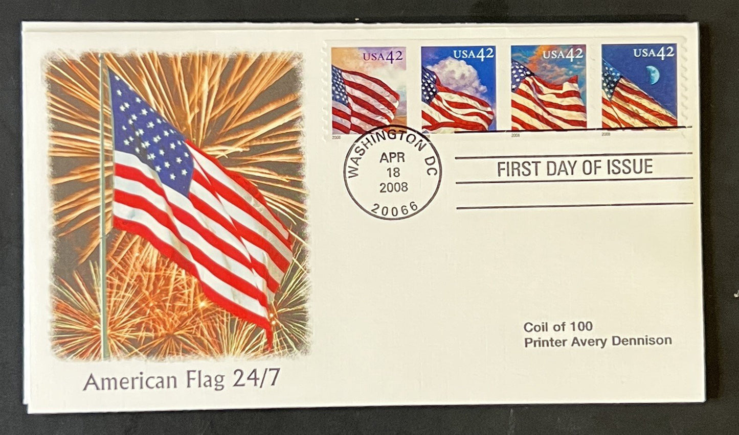 US FDC Collection Tropical Fruit American Flag 24/7 Coil Fleetwood Cachet ZAYIX