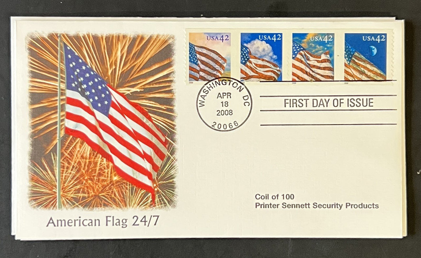 US FDC Collection Tropical Fruit American Flag 24/7 Coil Fleetwood Cachet ZAYIX