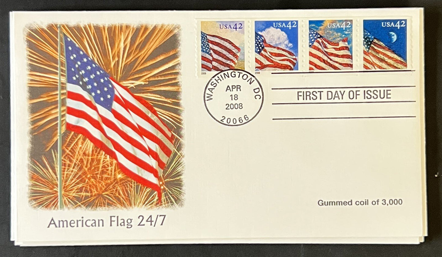 US FDC Collection Tropical Fruit American Flag 24/7 Coil Fleetwood Cachet ZAYIX
