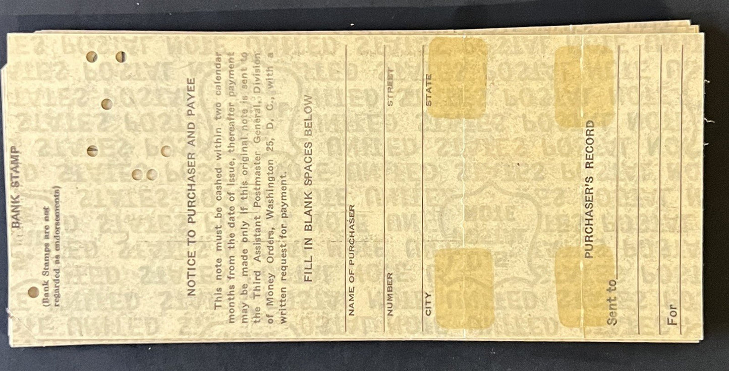 US PN1 1c Postal Note FDC Group, Catalog Value $300+ ZAYIX