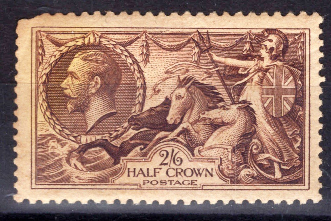 Great Britain 179 MH Bradbury Wilkinson Seahorses, Faults CV $175 ZAYIX
