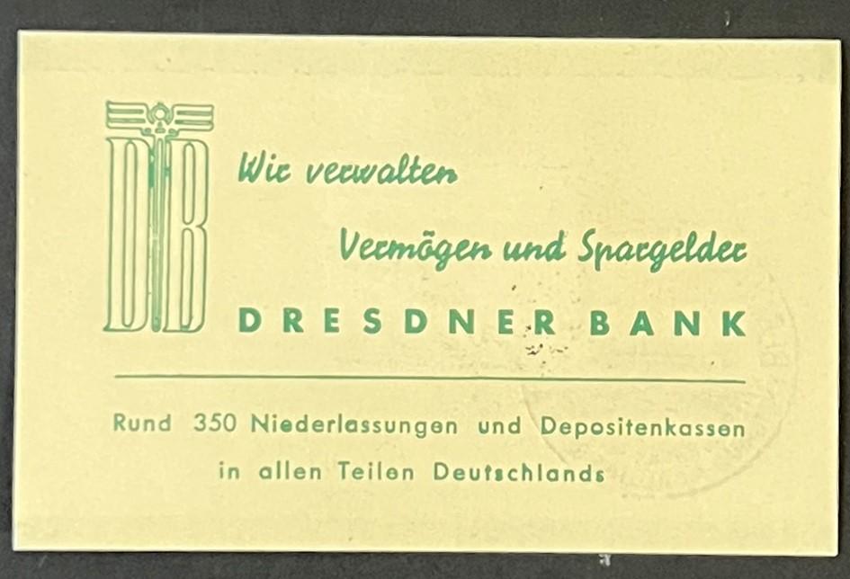 Germany B134-B136 FDC Bank Trade Cards Autos set Dresdner & Deutsche Bank ZAYIX