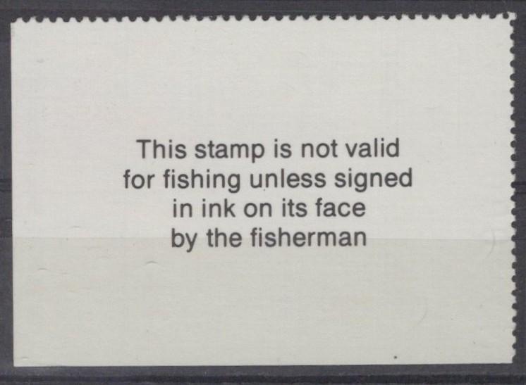 Texas TXT2 MNH $5 Freshwater Trout 1987 Stamp License ZAYIX