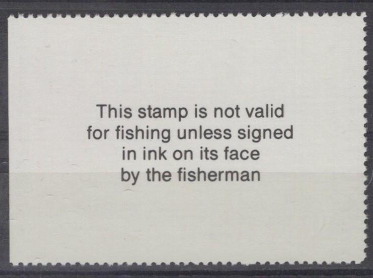 Texas TXT2 MNH $5 Freshwater Trout 1987 Stamp License ZAYIX