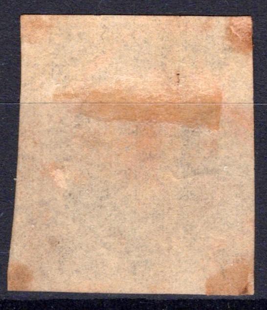 US 1 Used FVF 1847 5c Pale Brown Benjamin Franklin, red cancel - Pinhole ZAYIX