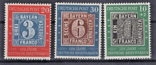 Germany 667-668, B309 MH FVF 1949 Bavaria Stamp on Stamps ZAYIX
