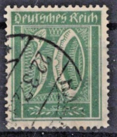 Germany 165 Used FVF 1921 30pf blue green Numerals ZAYIX