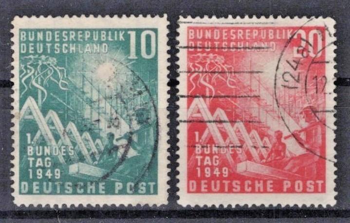 Germany 665-666 Used VF 1949 Reconstruction ZAYIX