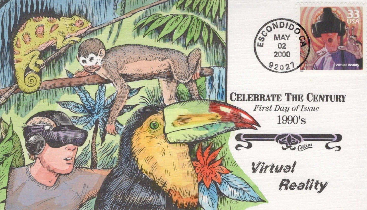 Celebrate the Century 1990s Virtual Reality FDC First Day Cover ZAYIX